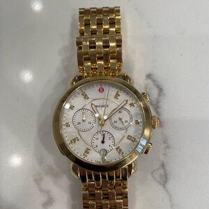 ** AUTHENTIC** Gold Michele watch